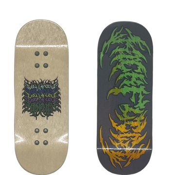 "Deathcore V2 Yellow/Green" FIngerboard Deck