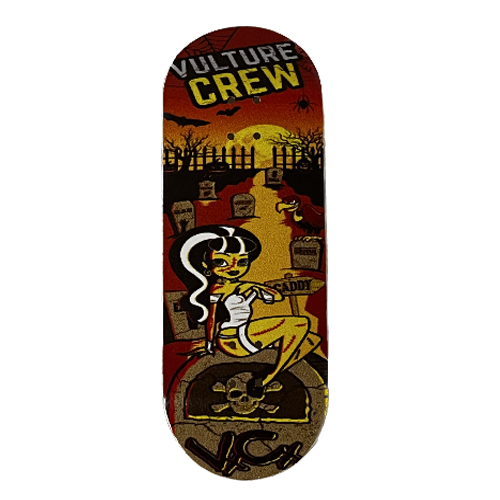 “Graveyard” Kickflick x Vulture Crew Fingerboard Deck (M4Y)